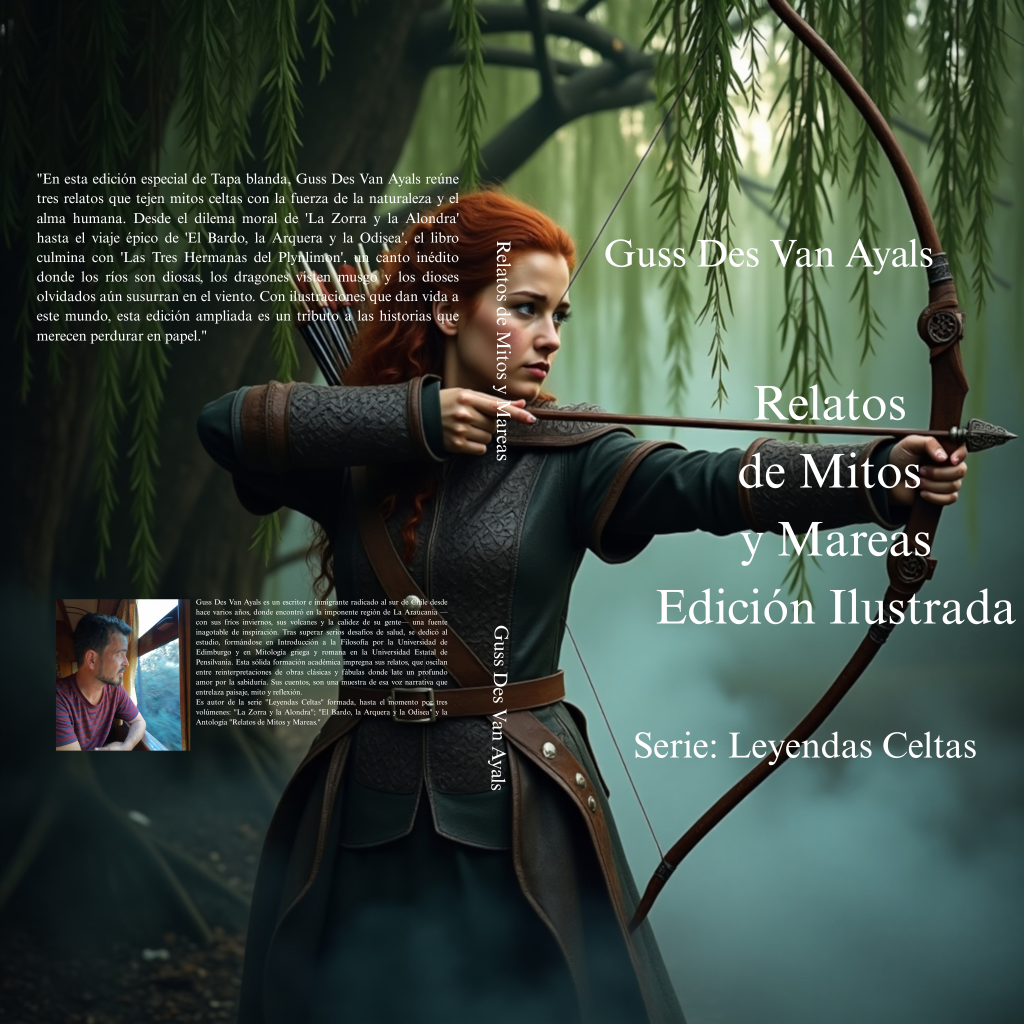 Portada de relatos de mitos y mareas, completa